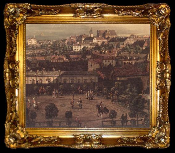framed  BELLOTTO, Bernardo View of Warsaw from the Royal Palace (detail) fh, ta009-2